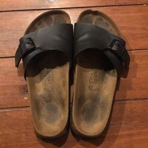 Birki’s by Birkenstock Menorca Black Strap Sandals